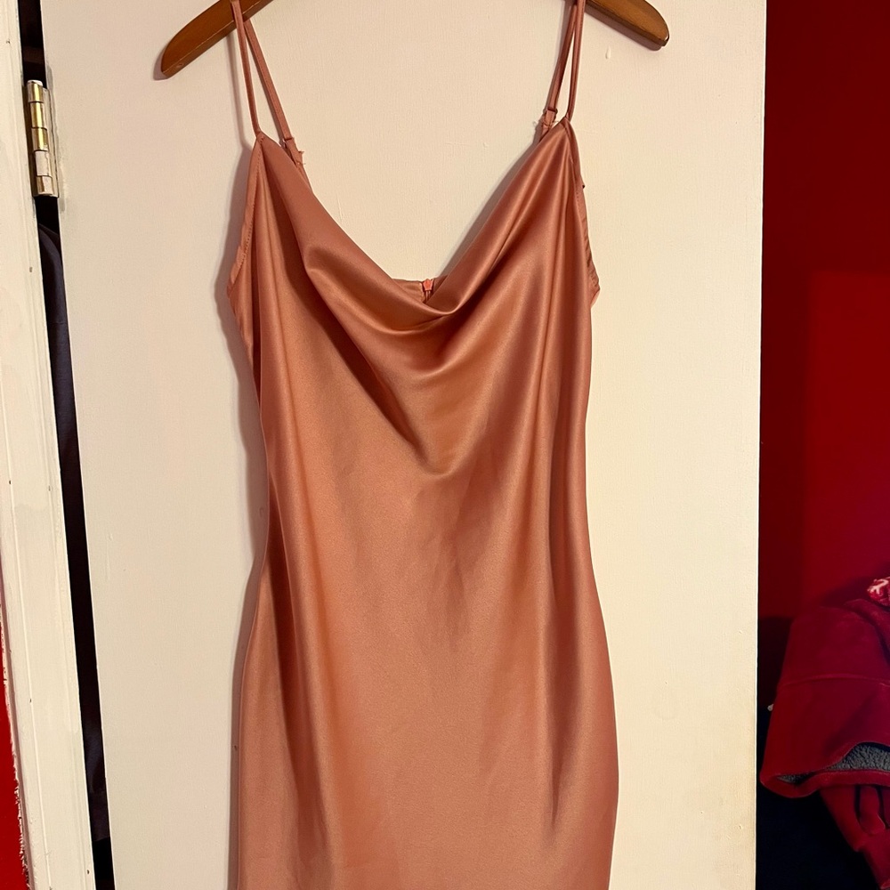 Missguided satin mini dress
